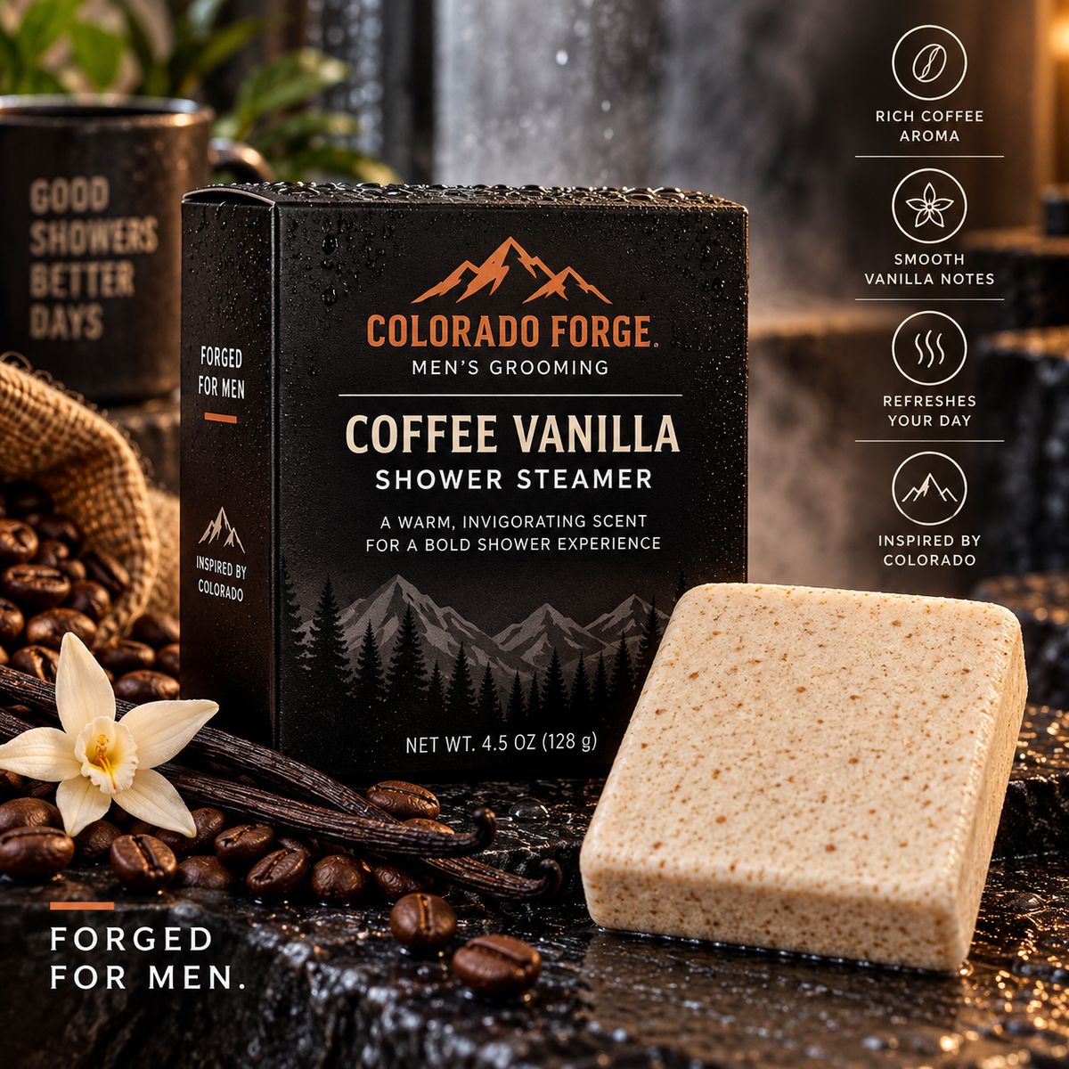 COFFE VANILLA SHOWER STEAMER